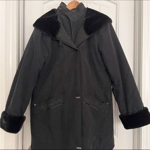 Black Fur Winter Jacket